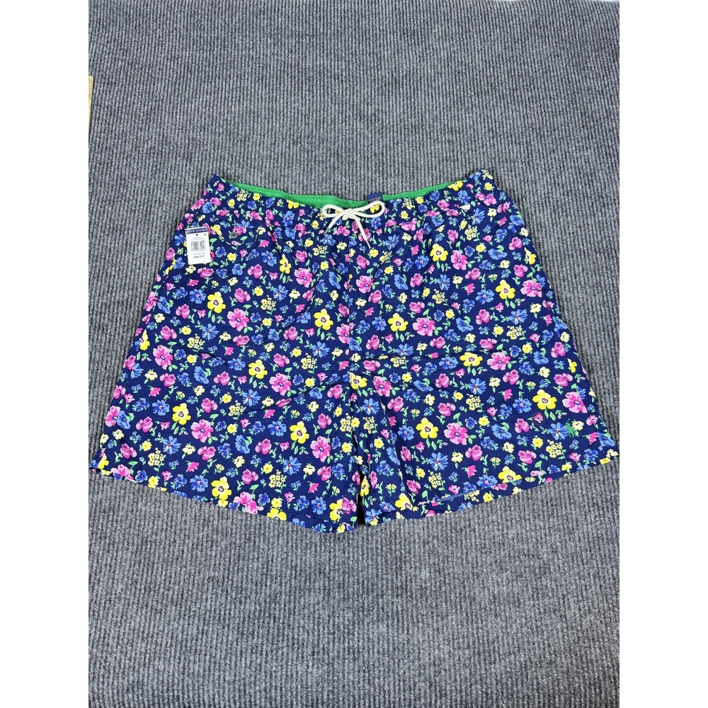 Polo Ralph Lauren Swim Trunk Shorts Bathing Suit 3XL Big 3XB Floral Pony AOP